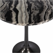Beaumont Lane Modern Round Marble Accent Table - Metal & Marble