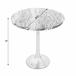 Beaumont Lane Modern Round Marble Accent Table - Metal & Marble