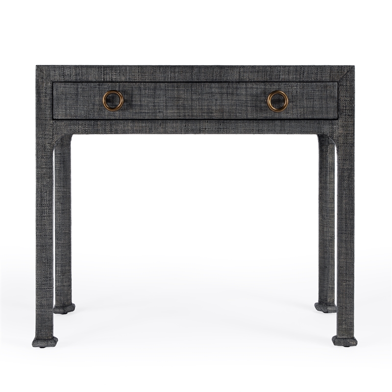 Beaumont Lane Modern Wood Traditional Console Table in Charcoal