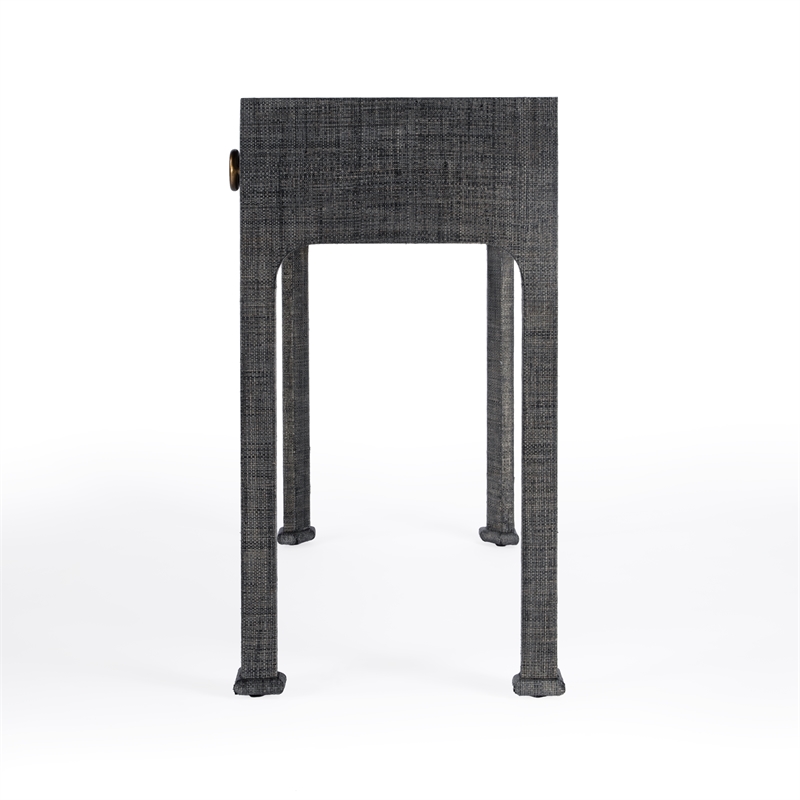 Beaumont Lane Modern Wood Traditional Console Table in Charcoal