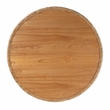 Beaumont Lane Coastal Round Rattan Drum Coffee Table in Natural Rattan