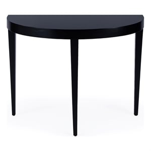 Beaumont Lane Modern Mid-Century Wood Console Table in Black