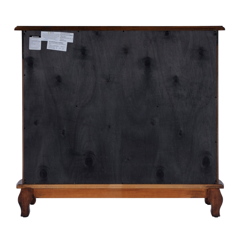 Beaumont Lane Traditional European Wood Accent Cabinet in Antique Cherry
