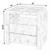 Beaumont Lane Contemporary 2 Drawer Nightstand in Light Burl