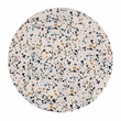 Beaumont Lane Modern Outdoor Terrazzo Side Table in White / Multicolor