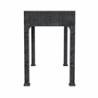 Beaumont Lane Traditional And Wood 2-Drawer Desk in Charcoal Raffia