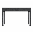 Beaumont Lane Traditional And Wood 2-Drawer Desk in Charcoal Raffia
