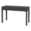 Beaumont Lane Traditional And Wood 2-Drawer Desk in Charcoal Raffia