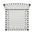 Beaumont Lane Modern Woven Leather Rectangular 28