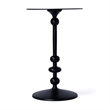 Beaumont Lane Transitional Outdoor Round Metal End Table In Matte Black