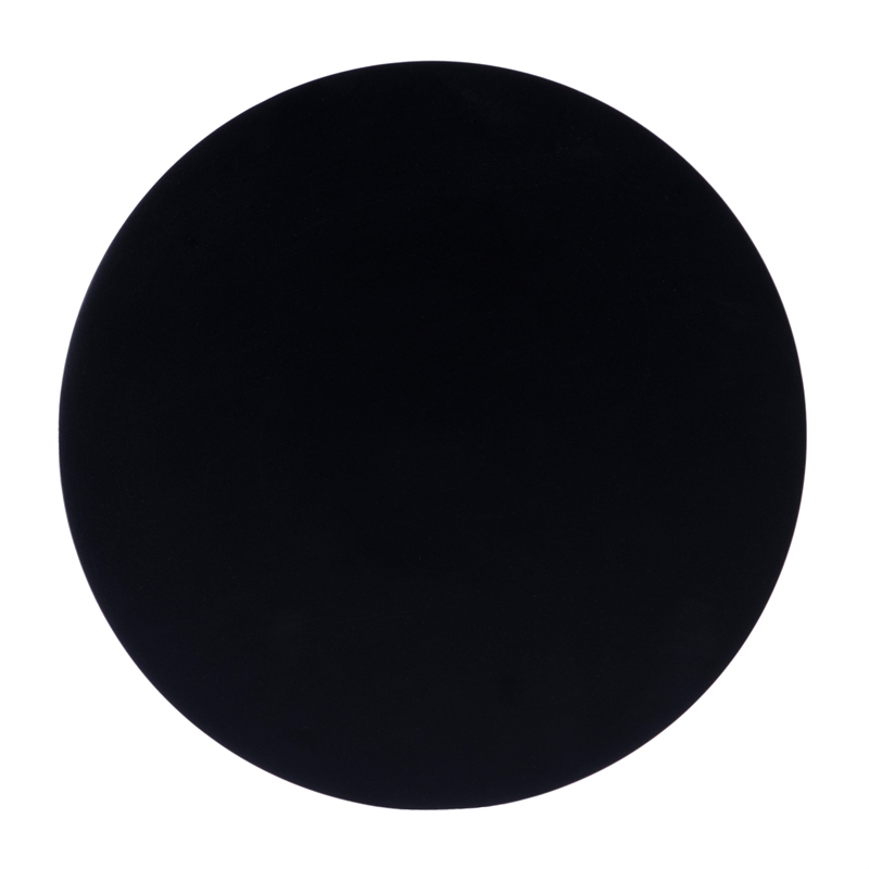 Beaumont Lane Transitional Outdoor Round Metal End Table In Matte Black