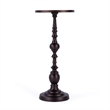Beaumont Lane Transitional Outdoor Round Pedestal Side Table in Bronze