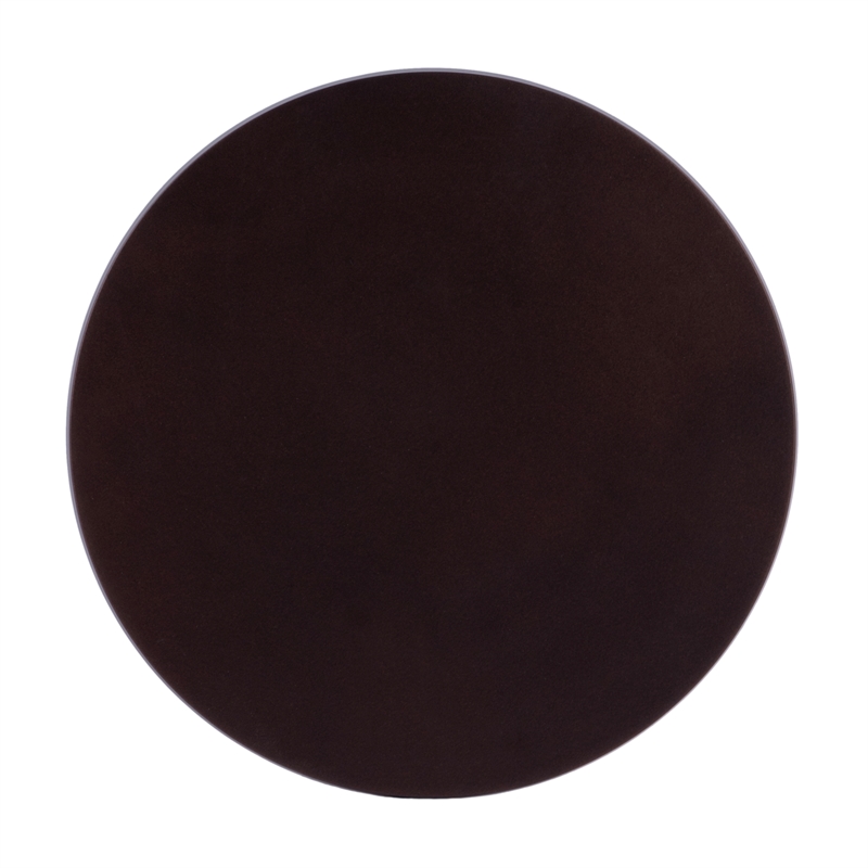 Beaumont Lane Transitional Outdoor Round Pedestal Side Table in Bronze