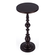 Beaumont Lane Transitional Outdoor Round Pedestal Side Table in Bronze