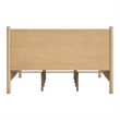 Beaumont Lane Wood Mid-Century Rounded Leg King Bed in Natural