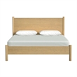 Beaumont Lane Wood Mid-Century Rounded Leg King Bed in Natural