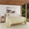 Beaumont Lane Wood Mid-Century Rounded Leg King Bed in Natural