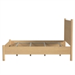 Beaumont Lane Mid-Century Rounded Leg Queen Bed in Light Natural Wood