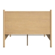 Beaumont Lane Mid-Century Rounded Leg Queen Bed in Light Natural Wood