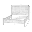 Beaumont Lane Mid-Century Rounded Leg Queen Bed in Light Natural Wood
