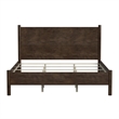 Beaumont Lane Mid-Century Rounded Leg King Bed in Soft Brown