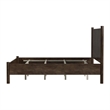 Beaumont Lane Mid-Century Rounded Leg King Bed in Soft Brown