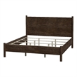 Beaumont Lane Mid-Century Rounded Leg King Bed in Soft Brown