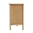 Beaumont Lane Mid-Century 6 Drawer Rounded Leg Wood Dresser in Natural