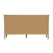 Beaumont Lane Mid-Century 6 Drawer Rounded Leg Wood Dresser in Natural