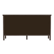 Beaumont Lane Mid-Century 6 Drawer Rounded Leg Wood Dresser in Soft Brown