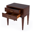 Beaumont Lane Contemporary 2 Drawer End Table in Antique Cherry