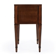 Beaumont Lane Contemporary 2 Drawer End Table in Antique Cherry