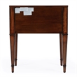 Beaumont Lane Contemporary 2 Drawer End Table in Antique Cherry