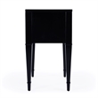 Beaumont Lane Contemporary 2 Drawer End Table in Black Licorice