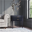Beaumont Lane Contemporary 2 Drawer End Table in Black Licorice