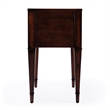 Beaumont Lane Wood Contemporary 2 Drawer End Table in Cherry