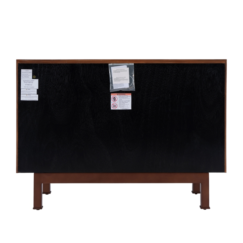 Beaumont Lane Mid-Century 2 Door Storage Cabinet in Heritage