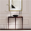 Beaumont Lane Wood Mid-Century Console Table in Traditional Burl