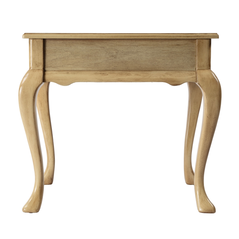 Beaumont Lane Traditional 1-Drawer End Table in Antique Beige