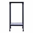 Beaumont Lane Modern Resin And Bone Inlay Side Table in Black / White