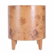 Beaumont Lane Modern Burl Wood End Table in Traditional Burl