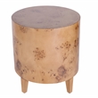 Beaumont Lane Modern Burl Wood End Table in Traditional Burl
