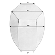 Beaumont Lane Contemporary Carter Side Table in Polished Silver