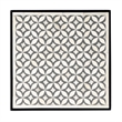 Beaumont Lane Modern Resin and Bone Inlay Side Table in Gray Bone Inlay