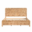 Beaumont Lane Transitional King Burl Wood Panel Bed in Natural