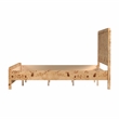 Beaumont Lane Transitional King Burl Wood Panel Bed in Natural