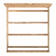 Beaumont Lane Transitional King Burl Wood Panel Bed in Natural