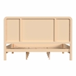 Beaumont Lane Transitional King Burl Wood Panel Bed in Natural
