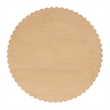 Beaumont Lane Contemporary Round Wood Side Table in Brown Finish