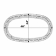 Beaumont Lane Bone Inlay Brown Oval Wall Mirror 40